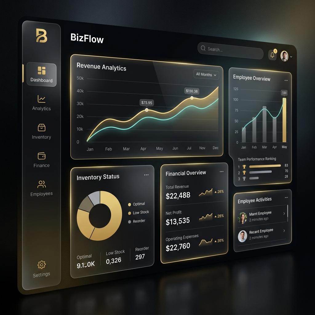 BizFlow ERP Dashboard